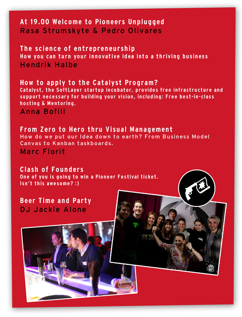 Pioneers Unplugged Barcelona Agenda