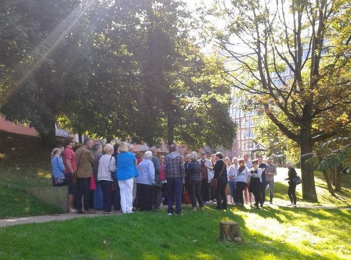 Guiding in Angel Meadow