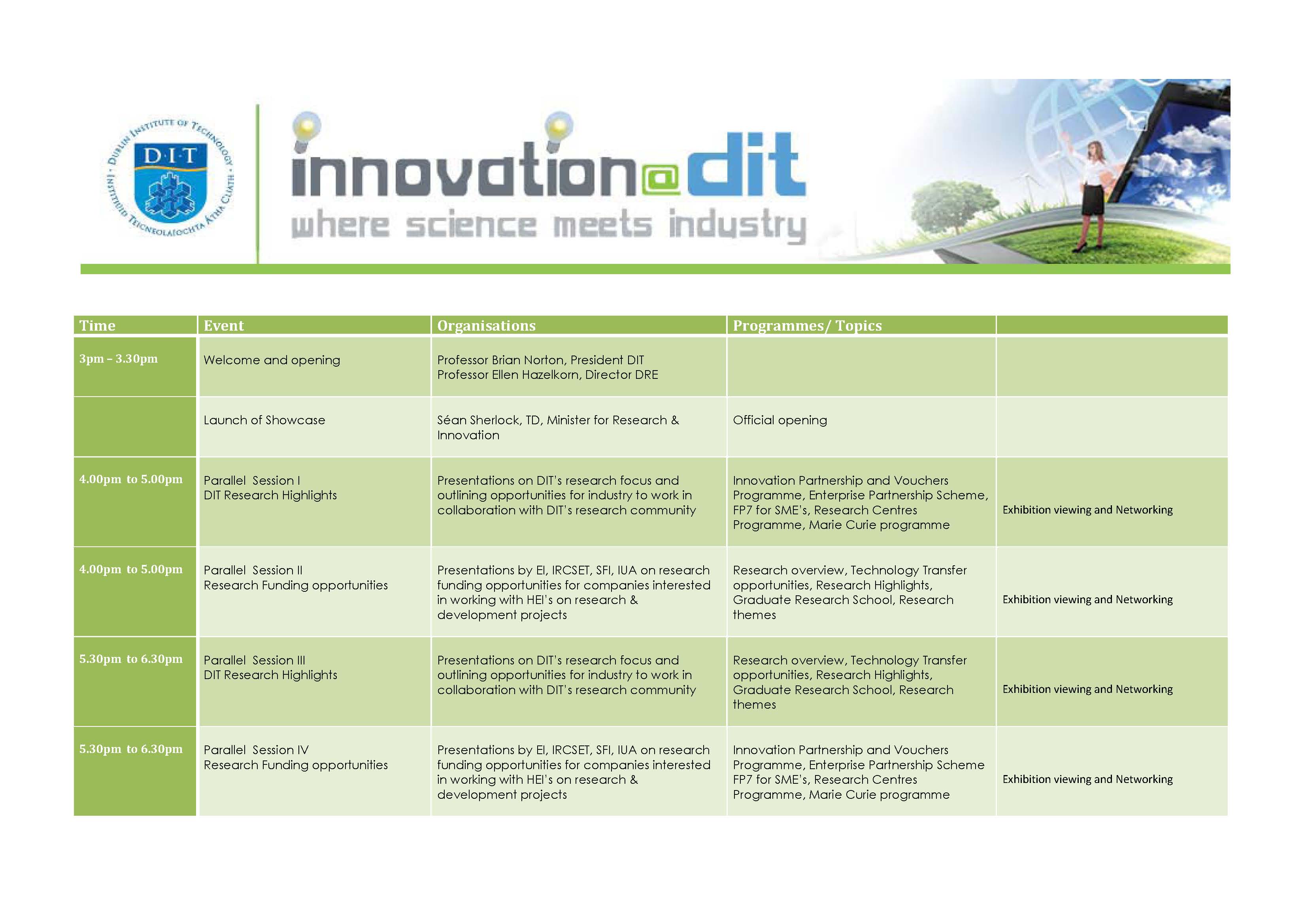 Event programme