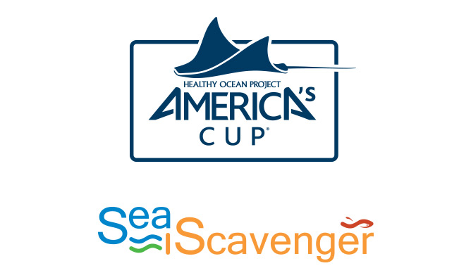 America's Cup Healthy Ocean Project and Sea Scavenger Conservancy Logo for America's Cup Healthy Ocean Project and Sea Scavenger Conservancy