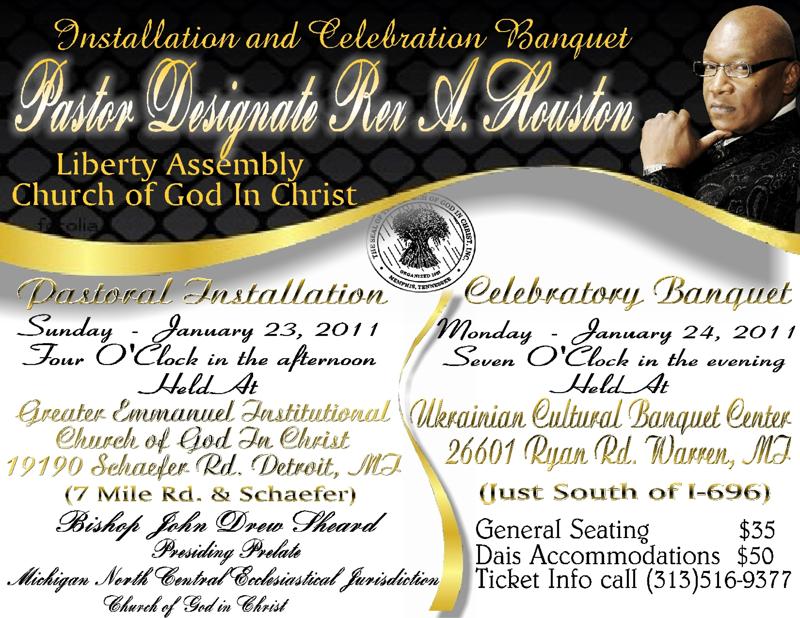 Pastor Installation Service Invitation