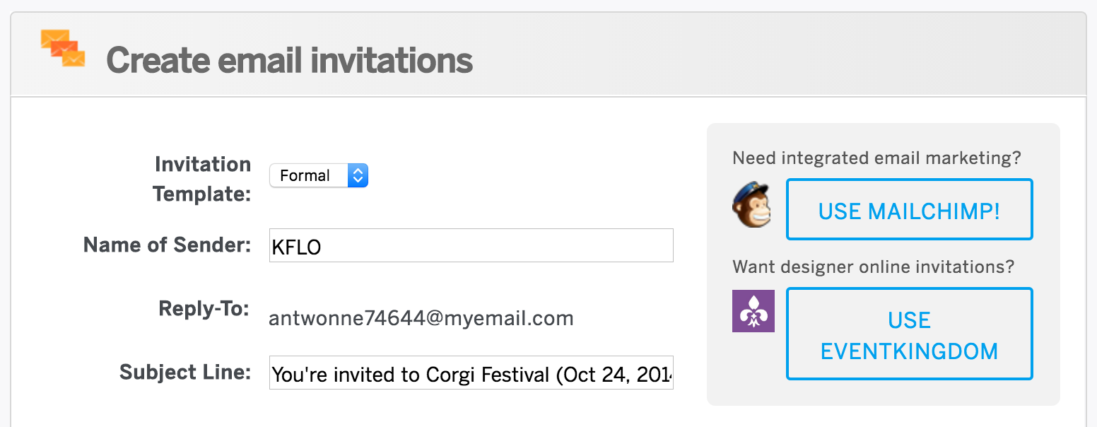 event invite mailchimp How and invitations your email create to for send event