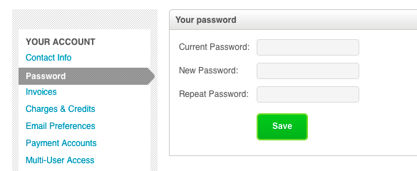 The Account Tab