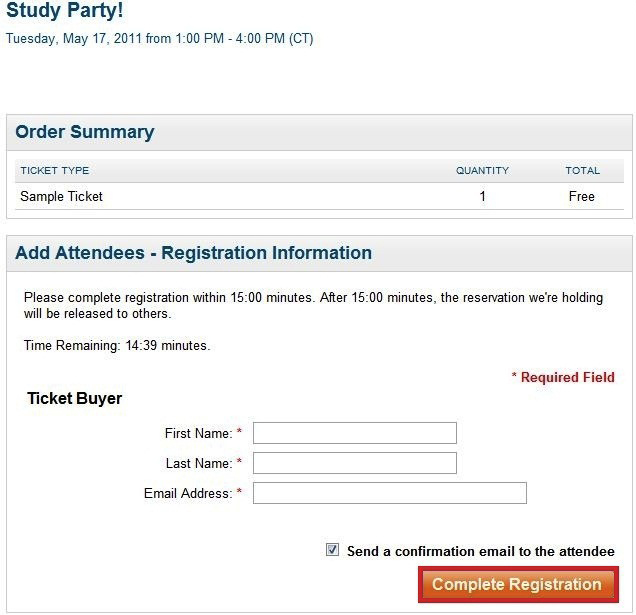 Manually add attendees to your event.
