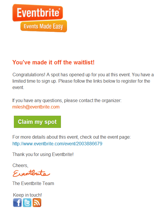 Waitlist Management Waitlist Management