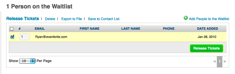 Waitlist Management Waitlist Management